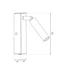 Kinkiety do sypialni - Milagro Kinkiet Santi 1xG9 Biały ML1013 - product 5