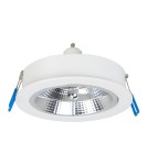 Lampy podtynkowe okrągłe - Milagro Oprawa podtynkowa Redondo Biały 1xAR111 GU10 ML1077 - product 1