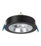 Lampy podtynkowe okrągłe - Milagro Oprawa podtynkowa Redondo Czarny 1xAR111 GU10 ML1076 - product 1