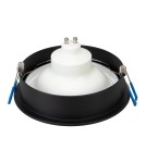 Lampy podtynkowe okrągłe - Milagro Oprawa podtynkowa Redondo Czarny 1xAR111 GU10 ML1076 - product 2