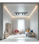 Gotowe zestawy szynoprzewodów - Milagro Zestaw Mica Track Czarny 4xGU10 1,5m ML1150 - product 5