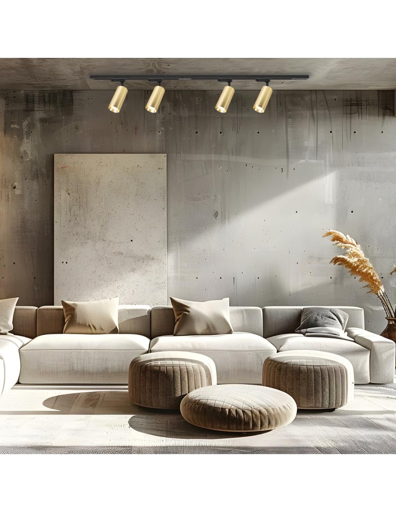 Milagro Zestaw Mica Track Złoty 4xGU10 1,5m ML1152