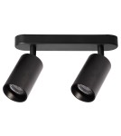 Lampy sufitowe reflektory - Milagro Oprawa Pipe Spot Czarny 2xGU10 ML1159 - product 1
