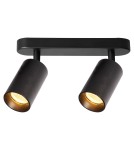 Lampy sufitowe reflektory - Milagro Oprawa Pipe Spot Czarny 2xGU10 ML1159 - product 2