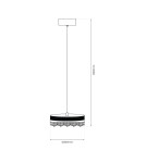 Milagro Lampa wisząca PRECIOSA 25W LED ML0998 Milagro Lampa wisząca PRECIOSA 25W LED ML0998