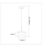 Milagro Lampa wisząca ELEGANCE 9W LED ML0995 Milagro Lampa wisząca ELEGANCE 9W LED ML0995