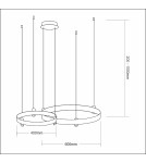 Milagro Lampa wisząca ELEGANCE 72W LED ML0997 Milagro Lampa wisząca ELEGANCE 72W LED ML0997