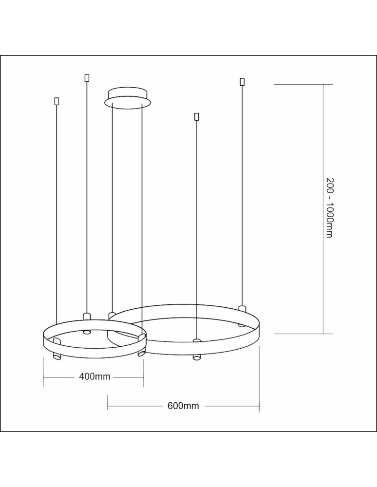 Milagro Lampa wisząca ELEGANCE 72W LED ML0997 Milagro Lampa wisząca ELEGANCE 72W LED ML0997