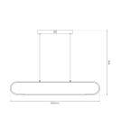 Milagro Lampa wisząca FRAME 42W ML1046 Milagro Lampa wisząca FRAME 42W ML1046