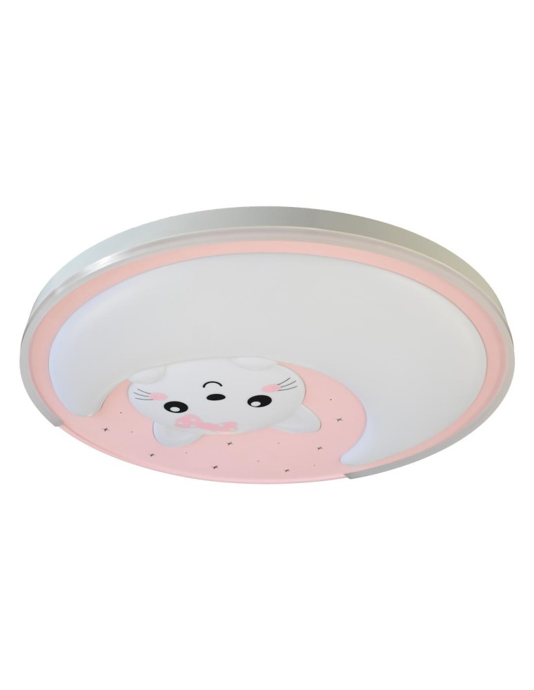 Milagro Plafon MOONCAT PINK 34W LED ML1059 Milagro Plafon MOONCAT PINK 34W LED ML1059