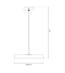 Lampy wiszące w stylu skandynawskim - Milagro Lampa wisząca DISC 38W LED ML1065 - product 5