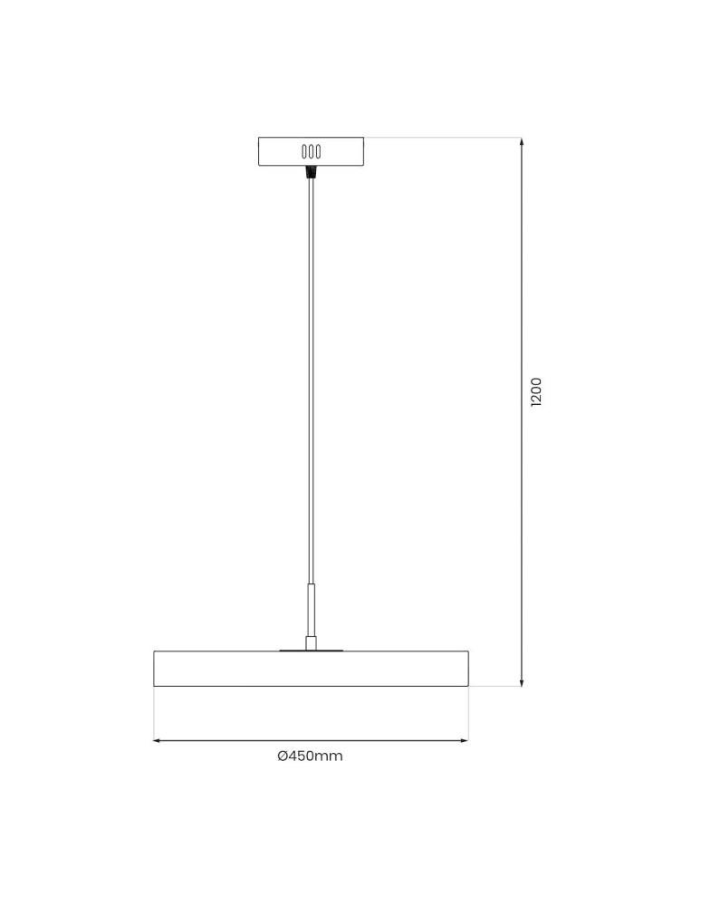 Milagro Lampa wisząca DISC 38W LED ML1065