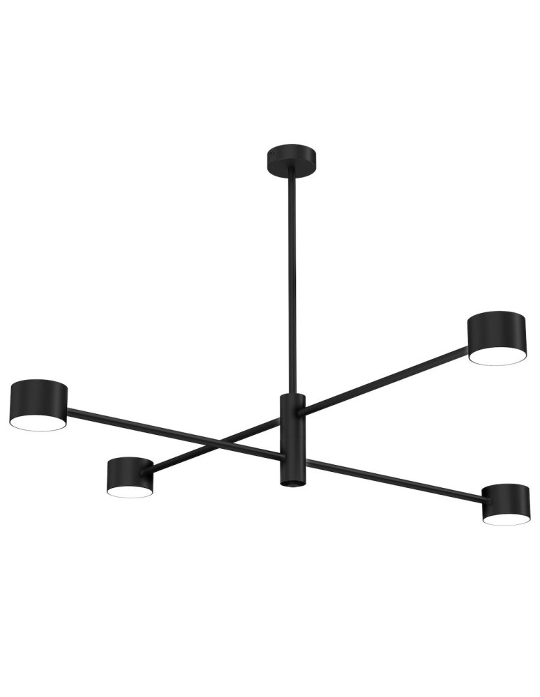 Milagro Lampa sufitowa CROSS BLACK 4xGX53 MLP8922 Milagro Lampa sufitowa CROSS BLACK 4xGX53 MLP8922
