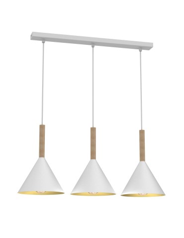 Milagro Lampa wisząca PERU WHITE 3xE27 MLP0980