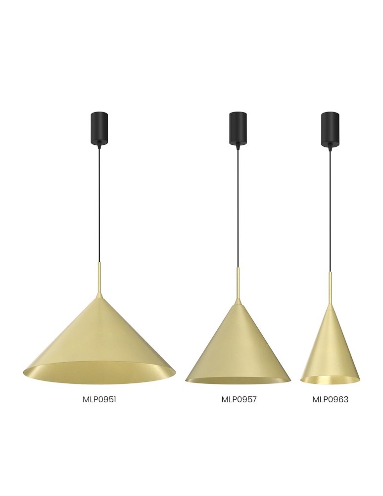 Milagro Lampa wisząca CAPITAL GOLD Ø46cm 1xGX53 MLP0951 Milagro Lampa wisząca CAPITAL GOLD Ø46cm 1xGX53 MLP0951