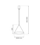 Milagro Lampa wisząca CAPITAL WHITE Ø32cm 1xGX53 MLP0959 Milagro Lampa wisząca CAPITAL WHITE Ø32cm 1xGX53 MLP0959