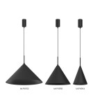 Lampy wiszące pojedyncze - Milagro Lampa wisząca CAPITAL BLACK Ø17cm 1xGX53 MLP0964 - product 5