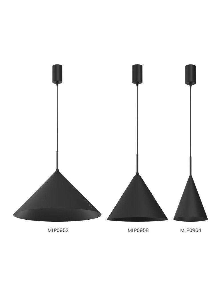 Milagro Lampa wisząca CAPITAL BLACK Ø17cm 1xGX53 MLP0964
