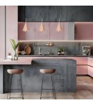 Milagro Lampa wisząca CAPITAL ROSE GOLD Ø17cm 1xGX53 MLP0966 Milagro Lampa wisząca CAPITAL ROSE GOLD Ø17cm 1xGX53 MLP0966
