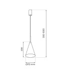 Milagro Lampa wisząca CAPITAL ROSE GOLD Ø17cm 1xGX53 MLP0966 Milagro Lampa wisząca CAPITAL ROSE GOLD Ø17cm 1xGX53 MLP0966