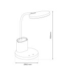 Milagro Lampka biurkowa SCUOLA BLACK 5W LED ML1015 Milagro Lampka biurkowa SCUOLA BLACK 5W LED ML1015