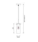 Lampy wiszące pojedyncze - Milagro Lampa wisząca PADOVA 1xE27 ML1072 - product 5