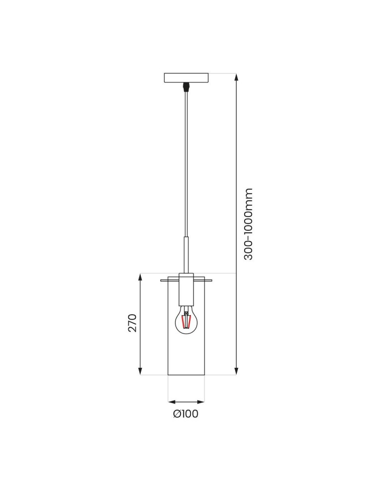 Milagro Lampa wisząca PADOVA 1xE27 ML1072