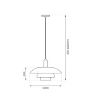 Milagro Lampa wisząca FERRO 1xE27 ML1048 Milagro Lampa wisząca FERRO 1xE27 ML1048