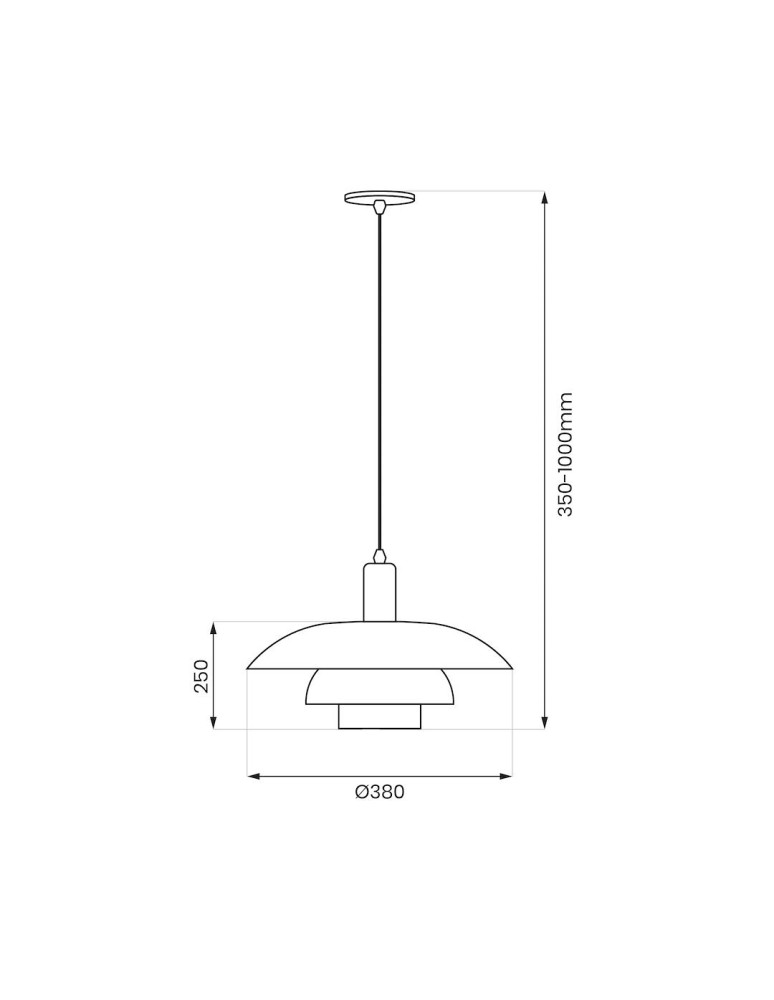 Milagro Lampa wisząca FERRO 1xE27 ML1048 Milagro Lampa wisząca FERRO 1xE27 ML1048