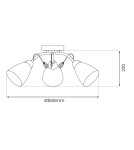 Lampy sufitowe klasyczne - Milagro Lampa sufitowa PIREUS 3xE27 ML1275 - product 5