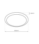Plafony LED - Milagro Plafon Fury 1xE27 EKP1301 - product 6
