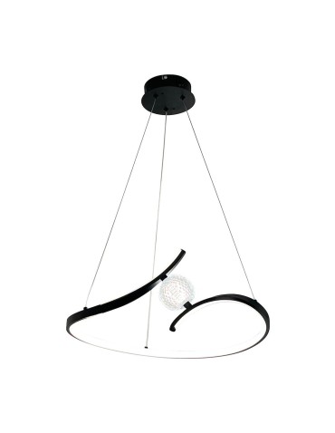 Milagro Lampa wisząca PERLA BLACK 34W LED ML1177