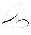 Milagro Lampa wisząca PERLA BLACK 34W LED ML1177 Milagro Lampa wisząca PERLA BLACK 34W LED ML1177
