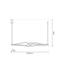Lampy wiszące LED - Milagro Lampa wisząca TWISTER 56W LED ML1189 - product 5