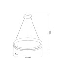 Milagro Lampa wisząca ORBITA 52W LED ML1186 Milagro Lampa wisząca ORBITA 52W LED ML1186