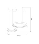 Milagro Lampa wisząca ORBITA 72W LED ML1187 Milagro Lampa wisząca ORBITA 72W LED ML1187