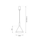 Milagro Lampa wisząca PERU BLACK 1xE27 MLP0977 Milagro Lampa wisząca PERU BLACK 1xE27 MLP0977