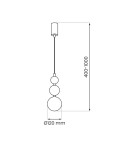 Milagro Lampa wisząca BOULE Mint 1xG9 MLP1028 Milagro Lampa wisząca BOULE Mint 1xG9 MLP1028