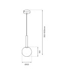 Milagro Lampa wisząca PLAY COPPER 1xG9 MLP0972 Milagro Lampa wisząca PLAY COPPER 1xG9 MLP0972