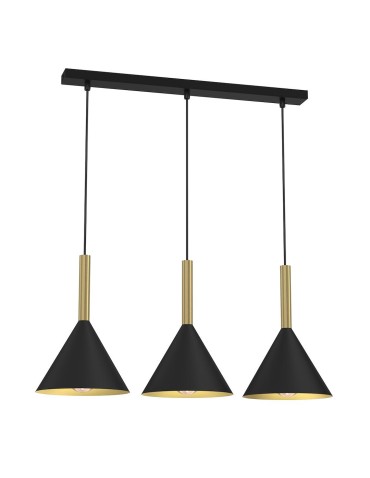 Milagro Lampa wisząca PERU BLACK 3xE27 MLP0978
