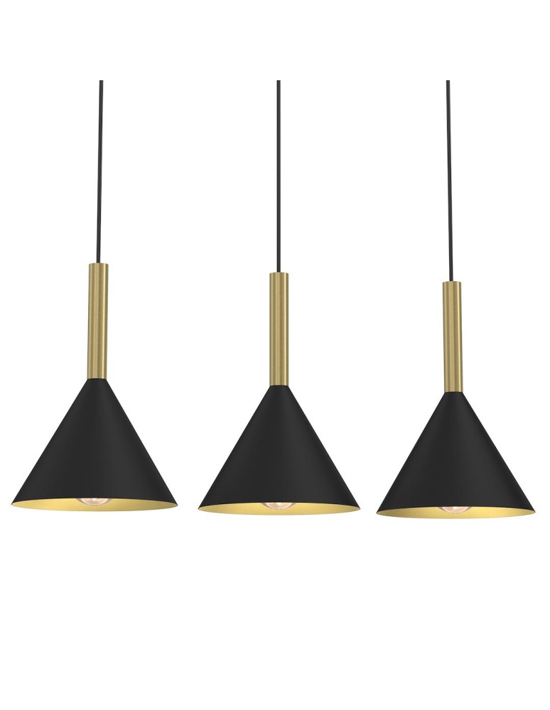 Milagro Lampa wisząca PERU BLACK 3xE27 MLP0978 Milagro Lampa wisząca PERU BLACK 3xE27 MLP0978