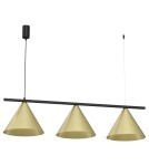 Milagro Lampa wisząca CAPITAL Czarny-ZŁOTY 3XGX53 MLP0937 Milagro Lampa wisząca CAPITAL Czarny-ZŁOTY 3XGX53 MLP0937