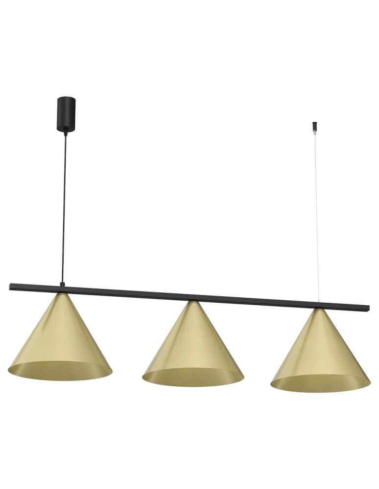 Milagro Lampa wisząca CAPITAL Czarny-ZŁOTY 3XGX53 MLP0937 Milagro Lampa wisząca CAPITAL Czarny-ZŁOTY 3XGX53 MLP0937