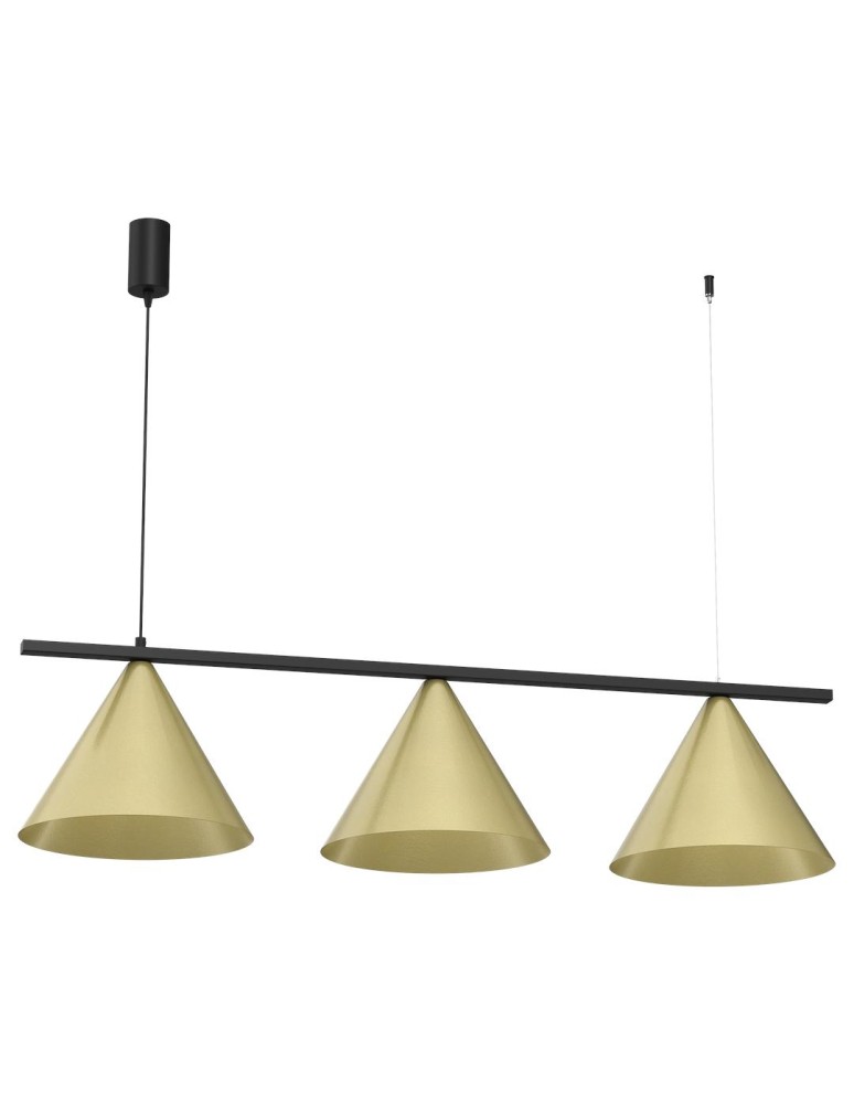 Milagro Lampa wisząca CAPITAL Czarny-ZŁOTY 3XGX53 MLP0937 Milagro Lampa wisząca CAPITAL Czarny-ZŁOTY 3XGX53 MLP0937