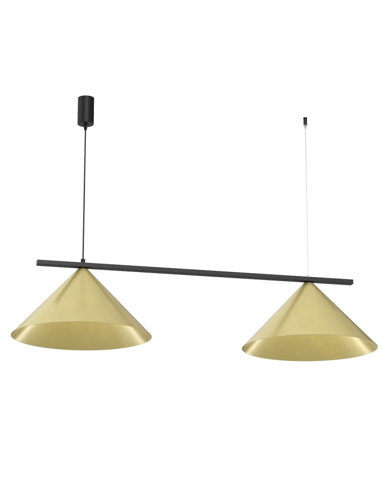 Milagro Lampa wisząca CAPITAL CZARNO-ZŁOTY 2XGX53 MLP0941