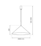 Lampy wiszące pojedyncze - Milagro Lampa wisząca CAPITAL MIEDZIANY 1XGX53 MLP0948 - product 5