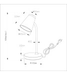 Milagro Lampka Biurkowa Chico 4,5W 4000K Czarny ML1443 Milagro Lampka Biurkowa Chico 4,5W 4000K Czarny ML1443
