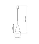 Milagro Lampa wisząca CAPITAL CREAMY Ø17cm 1xGX53 MLP1559 Milagro Lampa wisząca CAPITAL CREAMY Ø17cm 1xGX53 MLP1559