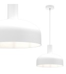 Lampy wiszące pojedyncze - Milagro Lampa wisząca VISBY WHITE 1xE27 MLP1552 - product 2