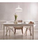 Lampy wiszące pojedyncze - Milagro Lampa wisząca VISBY WHITE 1xE27 MLP1552 - product 3